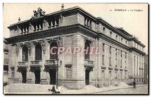 Postcard Old Theater Epernay