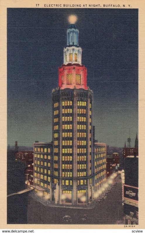 BUFFALO , New York , 30-40s ; Electric Building at night