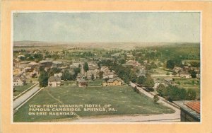 Pennsylvania Cambridge C1910 Erie Railroad Advertising Vanadium Postcard 22-4447