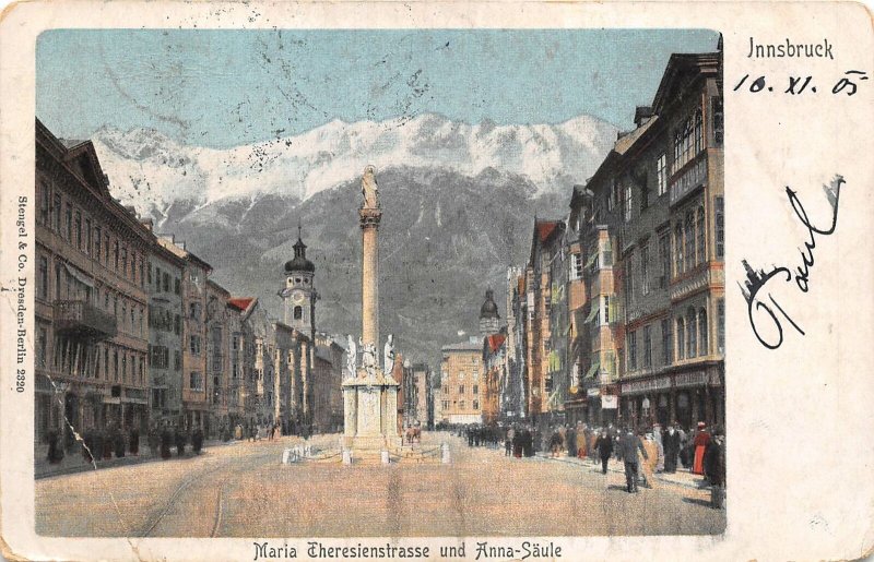 Lot189 innsbruck tyrol austria maria theresien street and anna saule