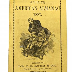 1887 Lisbon, Iowa Ayer's Almanac Booklet Quack Medicine Sol Kettering IA 1K