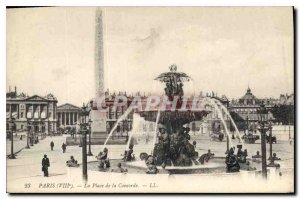 Old Postcard Paris VIII Concorde Square