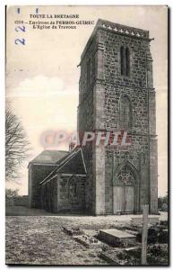 Old Postcard Brittany All Around Perros-Guirec The Church of Trevoux