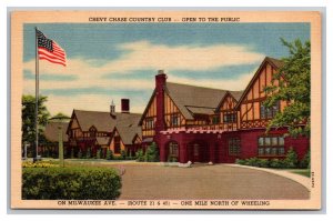 Chevy Chase Country Club On Milwaukee Ave. Wheeling Illinois Postcard