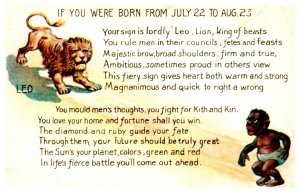If you were born July 22 to Aug 23 , Lion. Black Boy