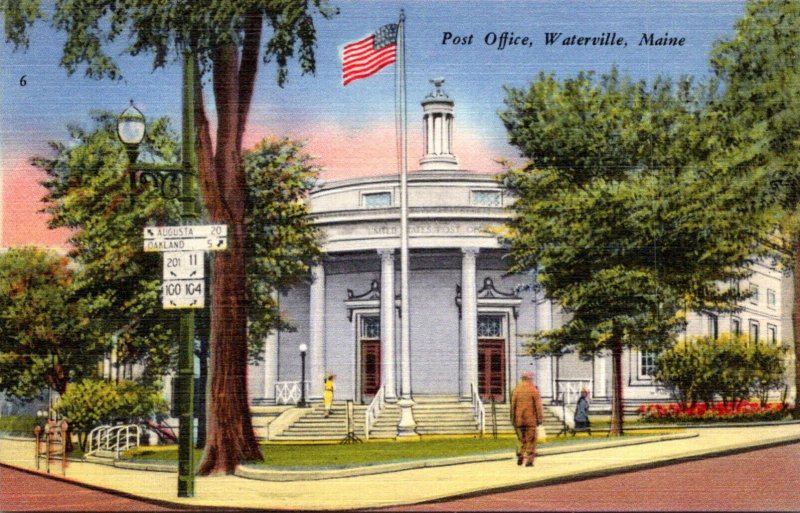 Maine Waterville Post Office