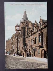 Scotland Edinburgh Old Tolbooth & Canongate c1909 Postcard by Valentine