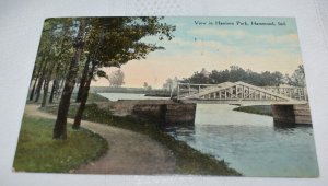 View in Harrison Park Hammond Indiana Postcard S. H. Knox & Co. Made in USA