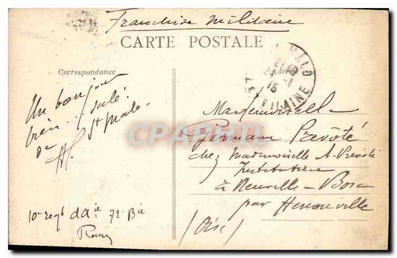 Postcard Old Emerald Coast Saint Malo Effect clet on the harbor