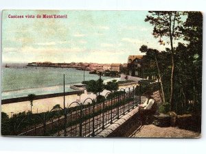 c1910 PORTUGAL CASCAES VISTO DO MONT' ESTORIL COASTLINE VIEW POSTCARD P2858