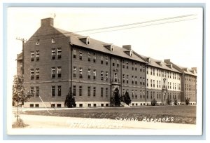 Army Finance School Barracks Fort Harrison Indiana IN RPPC Photo Postcard