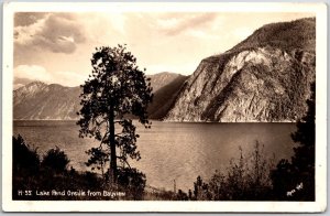 Lake Pend Oreille Idaho ID From Bayview Mountain Real Photo RPPC Postcard