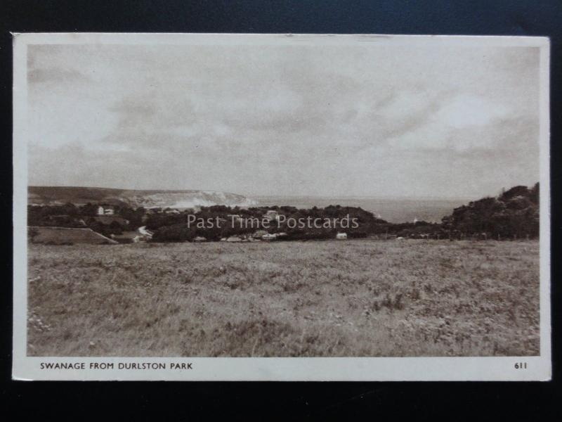 Dorset: Swanage from DURLSTON PARK - Old Postcard