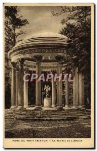 Old Postcard Parc Du Petit Trianon Temple From & # 39Amour