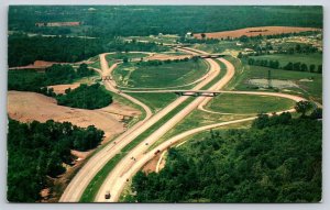 Cleveland   Ohio   Strongsville Interchange Highway Turnpike  Postcard