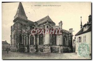 Postcard Old Houdan Apse of L & # 39Eglise St Jacques