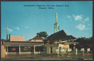 Service Station,Clquet,MN Postcard