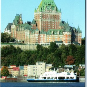 c1970s Quebec, Qc Chateau Frontenac Aerial View St. Lawrence River 4x6 PC M20