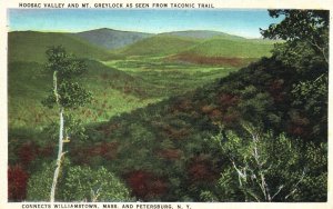 Postcard Hoosac Valley Mt. Greylock Seen Fr. Taconic Trail Petersburg NY