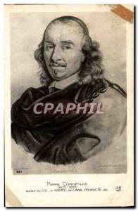 Old Postcard From Pierre Corneille Author of & # 39Horace From Cinna