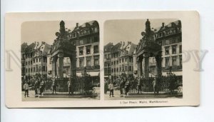 3107360 GERMANY Mainz Marktbrunnen Vintage STEREO PHOTO