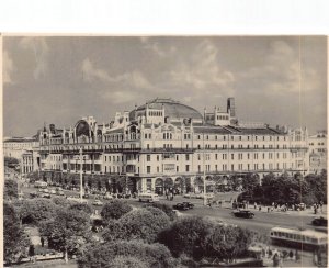 A642 Russia Metropol Hotel Moscow Moskva Cars Trolley vintage postcard