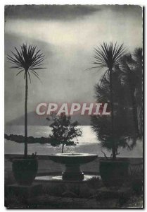 Modern Postcard The French Riviera Cannes Crepuscule at Albert I Park