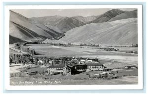 1950 Sun Valley Idaho ID From Penny Mountain Lake Bluff IL RPPC Photo Postcard