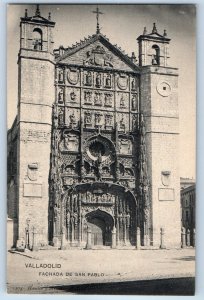 Castile and León Spain Postcard Valladolid Fachada De San Pablo c1910