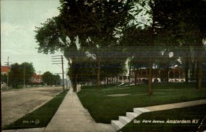 Amsterdam NY Guy Park Ave c1910 Postcard