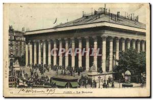 Old Postcard Paris Bourse