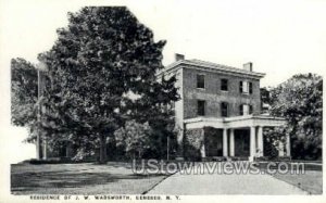Residence of J.W. Wadsworth in Geneseo, New York
