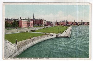 Boston, Mass, Esplanade From West Boston Bridge