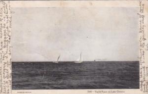 Yacht Racing On Lake Ontario 1905