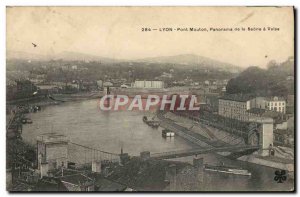 Old Postcard Lyon Sheep Bridge Panorama Of A Waltz Saone