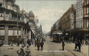 South Shields Durham Ocean Road Double Decker Bus Traffic Cops c1910 PC