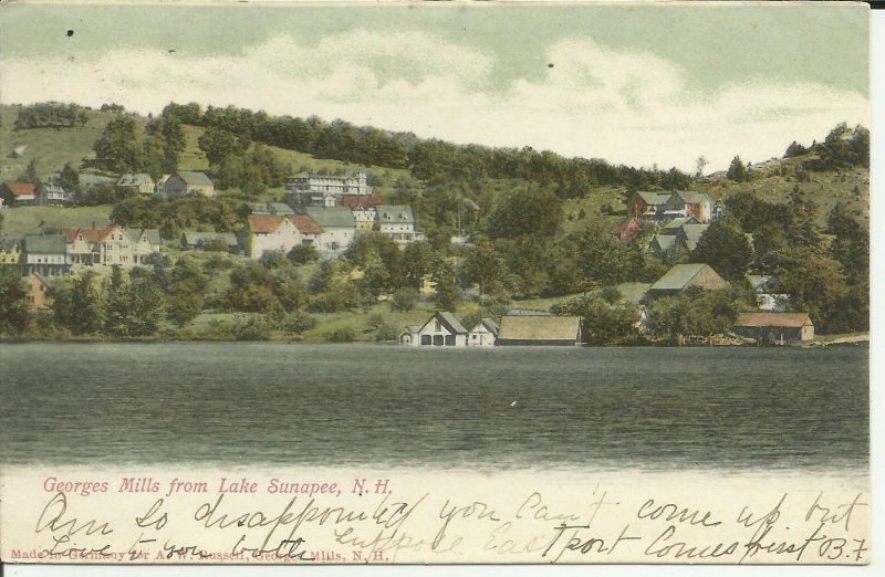 Georges Mills From Lake Sunapee, New Hampshire