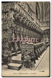 Old Postcard Bourg Church of The Stalls