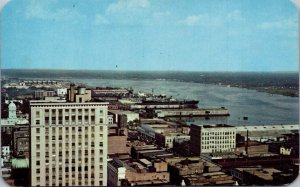 Florida Jacksonville Port Showing Piers Wharves and Docks