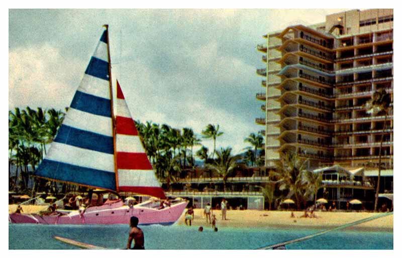 Postcard BOAT SCENE State of Hawaii HI AS3259