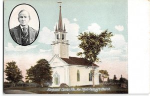 Harpswell Center, Maine Reverend Elijah Kellogg's Church 1910s Vintage Postcard