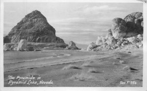 Nevada Pyramid Lake View Zan T256 RPPC Photo Postcard 22-8609