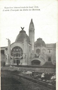 Belgium Ghent Exposition Internationale Gand Halles des Machines Postcard 03.53