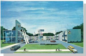 Cool Washington, DC Postcard, Envoy Motel, Classic 1950's Style