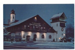 Bavarian Inn, Frankenmuth, Michigan, Winter Scene, Vintage 1980 Chrome Postcard