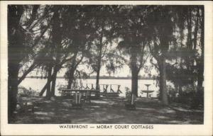 St. Petersburg FL Morey Court Waterfront St. Petersburg FL Old Postcard