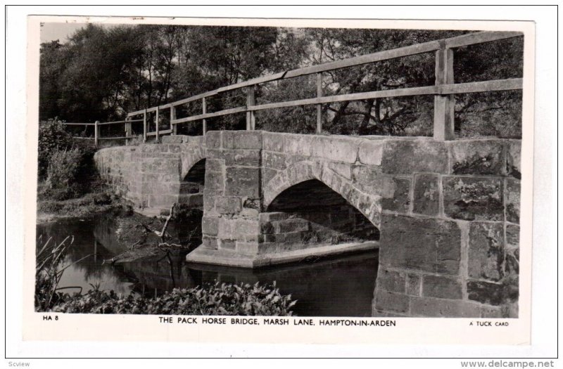 RP: The Pack House Bridge, Marsh Lane , Hampton-in-Arden , England , 30-40s TUCK