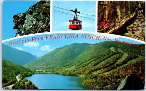 Postcard - Greetings from Franconia Notch, New Hampshire, USA