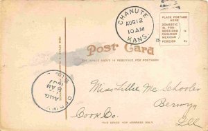 Carnegie Library Chanute Kansas 1907 postcard