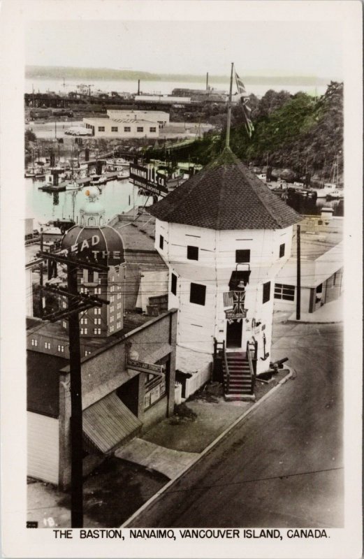 Nanaimo BC The Bastion Vancouver Island Unused Gowen Sutton RPPC Postcard H53